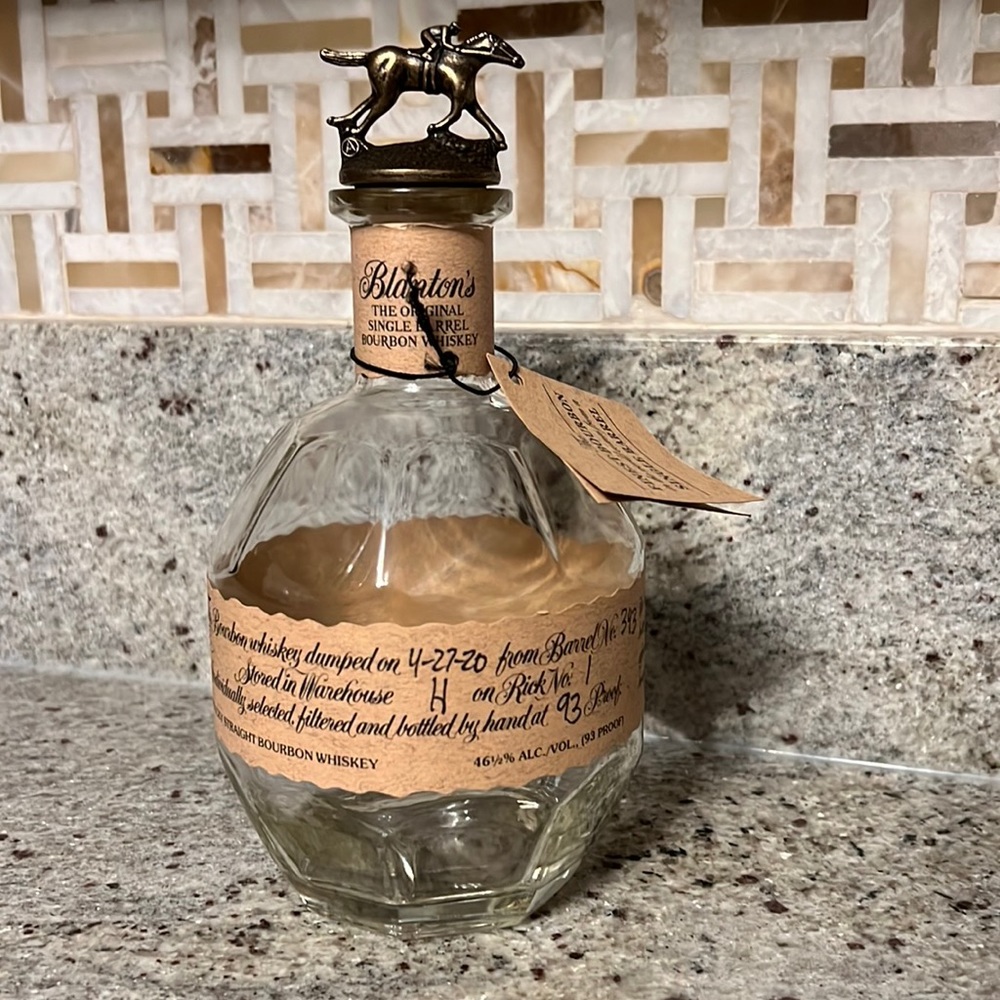 Empty Blanton’s bottle- A